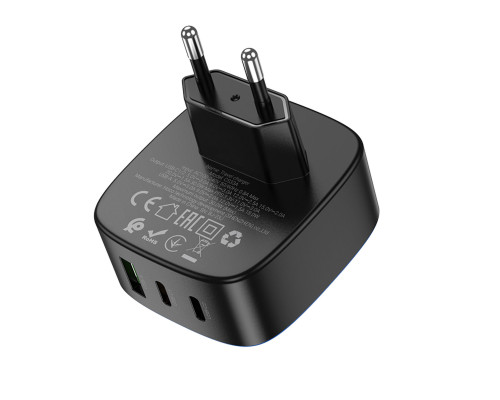 Мережевий зарядний пристрій HOCO CS33A Amanecer PD30W(2C1A) charger Black