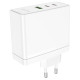 Мережевий зарядний пристрій BOROFONE BN11 Imperial PD100W three-port(2C1A) charger White