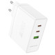 Мережевий зарядний пристрій BOROFONE BN11 Imperial PD100W three-port(2C1A) charger White