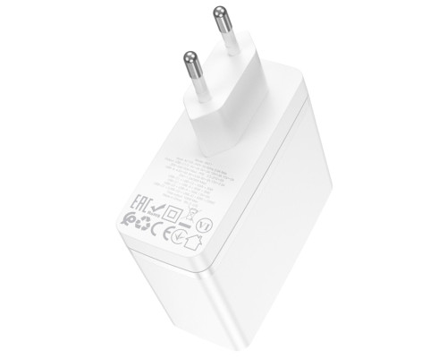 Мережевий зарядний пристрій BOROFONE BN11 Imperial PD100W three-port(2C1A) charger White