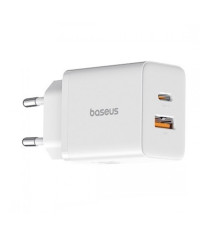 Мережевий зарядний пристрій Baseus Cube Fast Charger C+U 30W EU Moon White