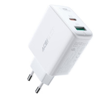 Мережевий зарядний пристрій ACEFAST A5 PD32W(USB-C+USB-A) dual port charger White