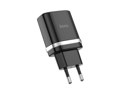 Мережевий зарядний пристрій HOCO C12Q Smart QC3.0 charger 18W Black