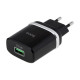 Мережевий зарядний пристрій HOCO C12Q Smart QC3.0 charger 18W Black