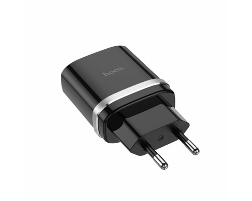 Мережевий зарядний пристрій HOCO C12Q Smart QC3.0 charger 18W Black