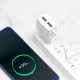 Мережевий зарядний пристрій HOCO C59A Mega joy double port charger for Type-C White