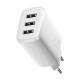 Мережевий зарядний пристрій Baseus Compact Charger 3U 17W EU White