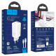 Мережевий зарядний пристрій HOCO N16 Scenery 65W three-port(2C1A) charger set(Type-C to Type-C) White