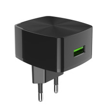 Мережевий зарядний пристрій HOCO C70A Cutting-edge single port QC3.0 charger Black