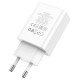 Мережевий зарядний пристрій HOCO C100A PD20W+QC3.0 charger with digital display White