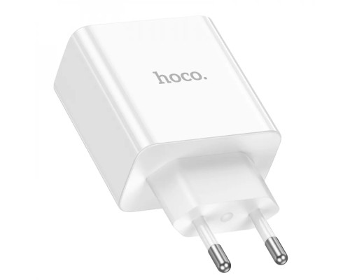 Мережевий зарядний пристрій HOCO C108A Leader PD35W dual port(2C) charger White