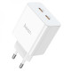 Мережевий зарядний пристрій HOCO C108A Leader PD35W dual port(2C) charger White