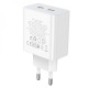 Мережевий зарядний пристрій HOCO C108A Leader PD35W dual port(2C) charger White