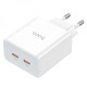 Мережевий зарядний пристрій HOCO C108A Leader PD35W dual port(2C) charger White