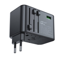 УЗП ACEFAST Z1 PD75W GaN (3*USB-C+2*USB-A) multifunctional charging adapter Black