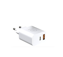 Зарядний пристрій WUW-C172 20W PD USB-C + USB QC3.0 18W white