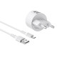 Мережевий зарядний пристрій BOROFONE BA23A Brilliant dual port charger set(Micro) White