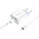 Мережевий зарядний пристрій BOROFONE BA38A Plus Speedy PD20W charger set (Type-C to Lightning) White