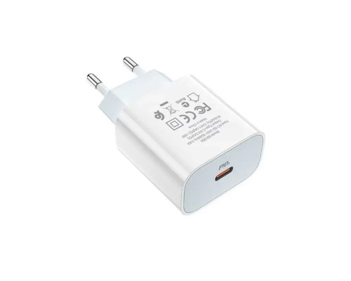 Мережевий зарядний пристрій BOROFONE BA38A Plus Speedy PD20W White