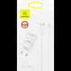 МЗП Usams T21 Charger kit T18 single USB EU charger +Uturn Micro cable White