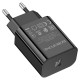 Мережевий зарядний пристрій BOROFONE BA65A Single port PD20W charger Black