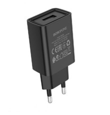 Мережевий зарядний пристрій BOROFONE BA68A Glacier single port charger Black