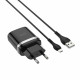 Мережевий зарядний пристрій HOCO C12Q Smart QC3.0 charger set(Micro) 18W Black