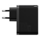 МЗП Baseus GaN5 Pro Fast Charger C+U 100W (Cable Type-C to Type-C 100W(20V/5A) 1m) Black