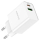 Мережевий зарядний пристрій BOROFONE BA69A Resource PD20W+QC3.0 charger White