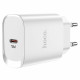 Мережевий зарядний пристрій HOCO N14 Smart Charging single port PD20W charger White