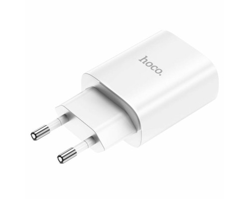 Мережевий зарядний пристрій HOCO N14 Smart Charging single port PD20W charger White