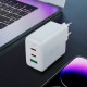 Мережевий зарядний пристрій ACEFAST A41 PD65W GaN (2*USB-C+USB-A) charger White