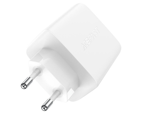 Мережевий зарядний пристрій ACEFAST A41 PD65W GaN (2*USB-C+USB-A) charger White