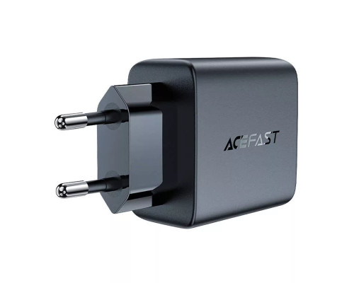 Мережевий зарядний пристрій ACEFAST A49 PD35W GaN (USB-C+USB-C) dual port charger Black