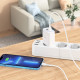 Мережевий зарядний пристрій HOCO C97A PD20W+QC3.0 charger set(Type-C to iP) White