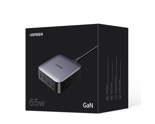 Зарядний пристрій UGREEN CD327 Nexode 65W Desktop Charger EU (UGR-90747)