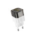 Мережевий зарядний пристрій HOCO C125A Transparent tribute single-port PD20W charger Transparent Black