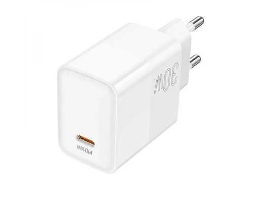 Мережевий зарядний пристрій BOROFONE BA77A Insightful single port PD30W charger White