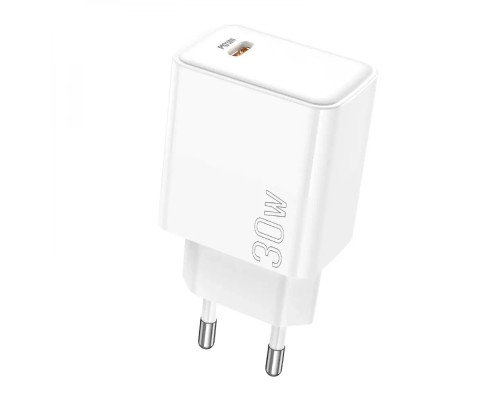 Мережевий зарядний пристрій BOROFONE BA77A Insightful single port PD30W charger White