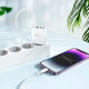 Мережевий зарядний пристрій BOROFONE BA79A Clever four-port PD20W(1C3A) charger set(C to iP) White