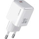 Мережевий зарядний пристрій Usams US-CC186 PD30W Single Port Fast Charger (EU)-X-ron Series White