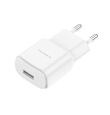 Мережевий зарядний пристрій BOROFONE BA48A Orion single port charger White