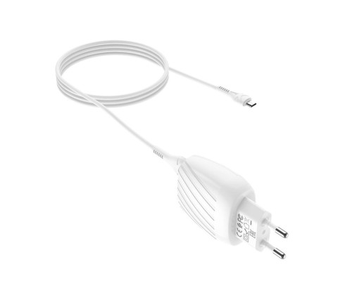 МЗП HOCO Max energy C78A |2USB, 2.4A Micro White