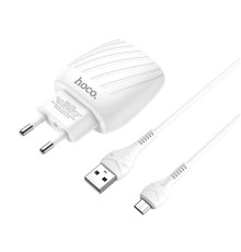 МЗП HOCO Max energy C78A |2USB, 2.4A Micro White