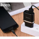 Мережевий зарядний пристрій HOCO C12 Smart dual USB (Micro cable)charger set Black