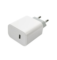 Мережевий зарядний пристрій Mibrand MI-16 20W PD + Quick Charger USB-C White