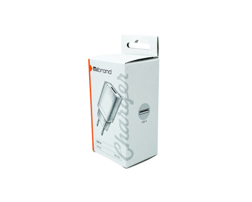 Мережевий зарядний пристрій Mibrand MI-01 Travel Charger USB-A White