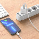 Мережевий зарядний пристрій HOCO C106A Leisure single port charger set(iP) White