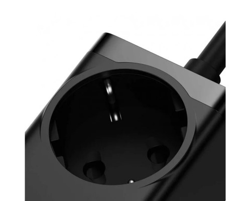 Мережевий зарядний пристрій Baseus GaN3 Pro Desktop Powerstrip AC+2U+2C 100W EU Black (With Mini White Cable Type-C to Type-C 100W(20V/5A) 1m Black）