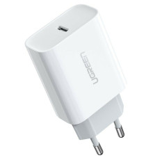 Зарядний пристрій UGREEN CD137 Fast Charging Power Adapter with PD 20W EU (White) (UGR-60450)